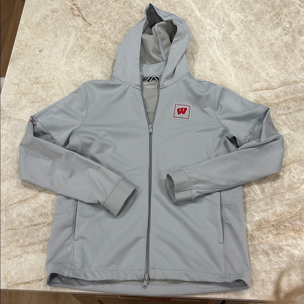 Wisconsin Badger Zip Up Jacket Hoodie